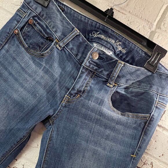 American Eagle Outfitters Denim - American Eagle Super Stretch Blue Denim Jeans 4